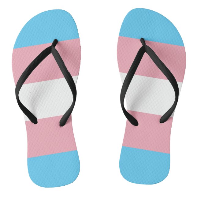 transgender flag trans lgbt lgbtq gay lesbian homo flip flops (Fußbett)