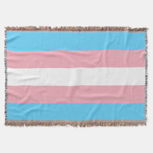 transgender Flag trans lgbt lgbtq schwul lesbian h Decke (Vorderseite)