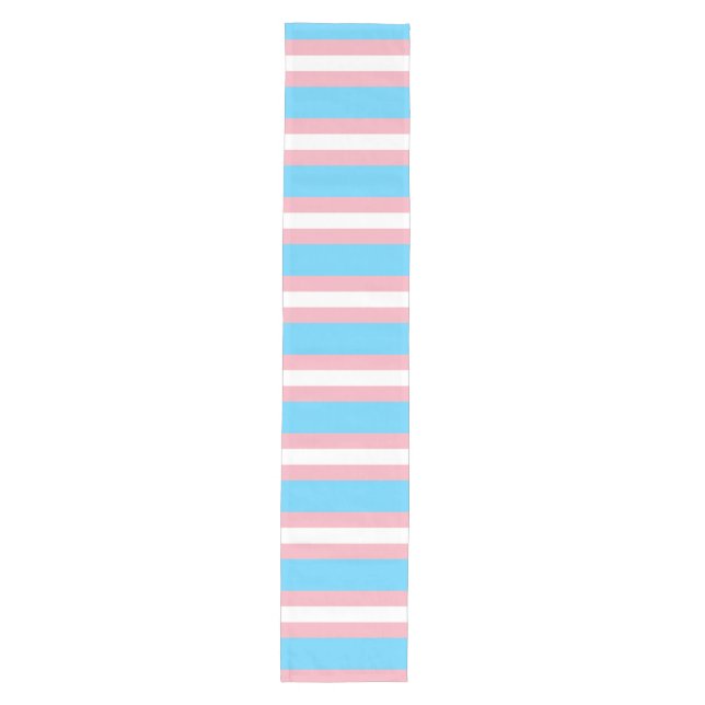 transgender Flag trans lgbt lgbtq schwul lesbian h Mittelgroßer Tischläufer (Vorderseite)