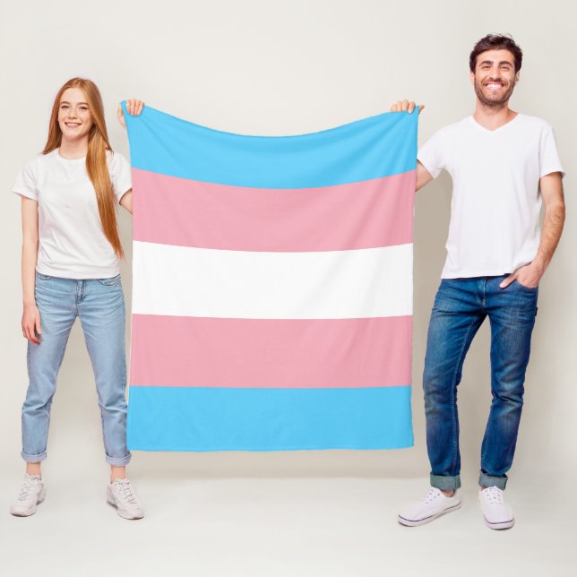 Transgender flag trans pride LGBT Schwulensymbol Fleecedecke (Beispiel)