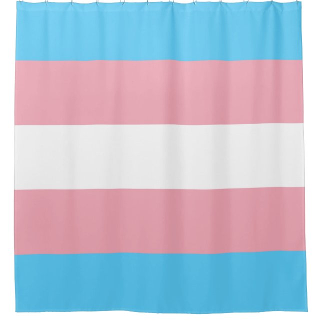 Transgender flag trans pride LGBT symbol gay homos Duschvorhang (Vorderseite)
