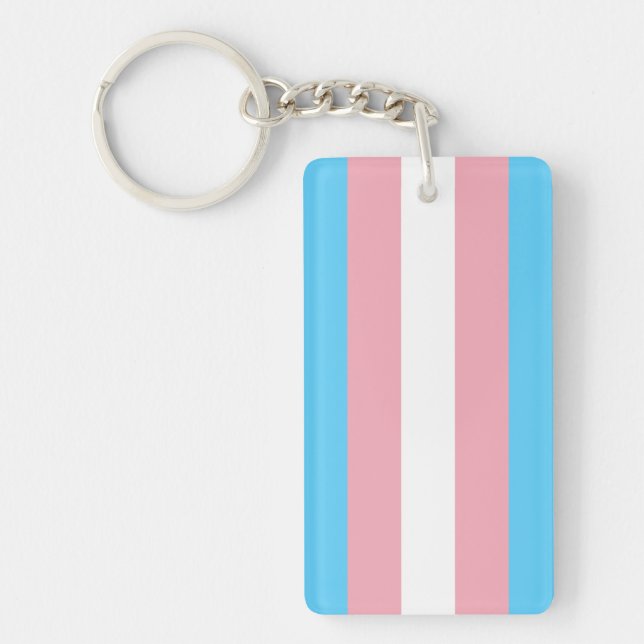 Transgender flag trans pride LGBT symbol gay homos Schlüsselanhänger (Vorderseite)
