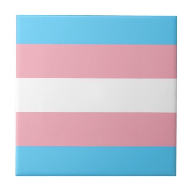 Transgender-Flag trans-prime LGBT-Symbol Homos Fliese (Vorderseite)