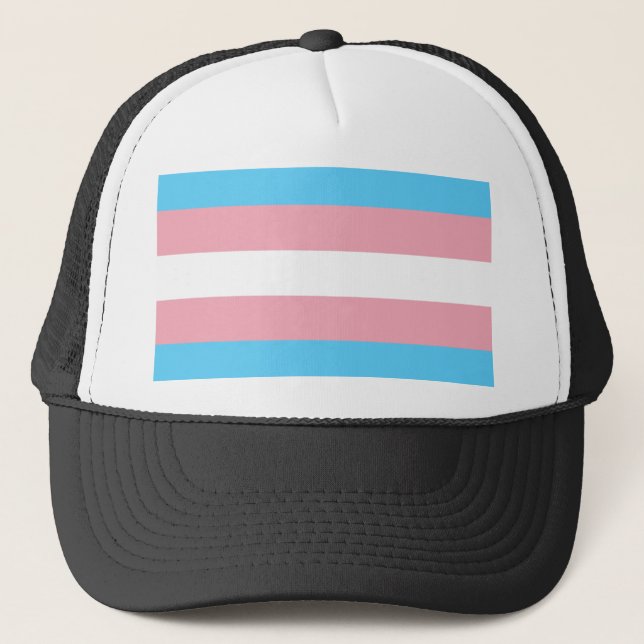 Transgender-Flag Truckerkappe (Vorderseite)