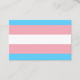 Transgender Flag Visitenkarte