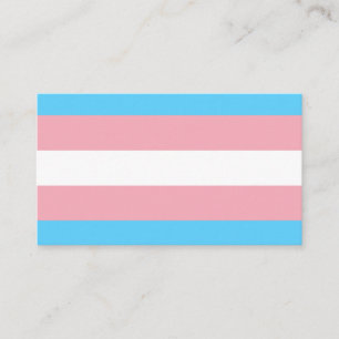 Transgender Flag Visitenkarte