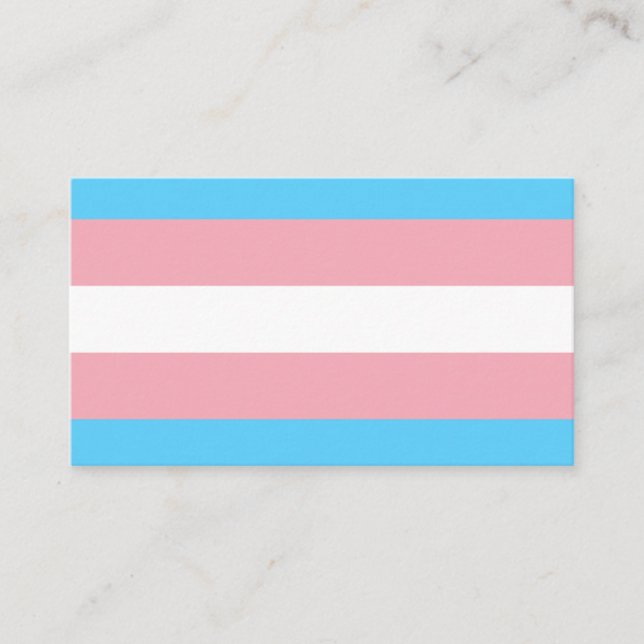 Transgender Flag Visitenkarte (Vorderseite)