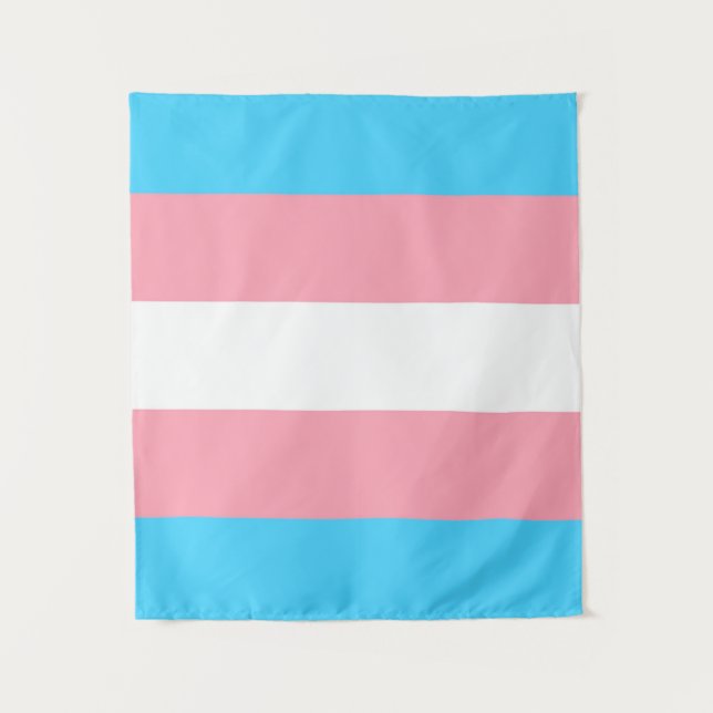Transgender-Flag Wandteppich (Vorderseite)