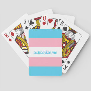 Transgender-Flagge angepasst Spielkarten