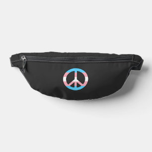 Transgender-Flagge Friedenszeichen Bauchtasche
