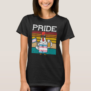 Transgender-Flagge Huhn Henne Lgbt Monat Trans Sto T-Shirt