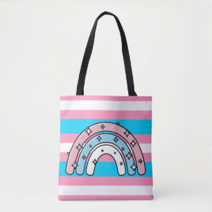 Transgender-Flagge LGBTQIA+ Pink, Blau und Weiß