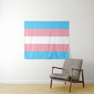 Transgender-Flagge Mittel Wandteppich