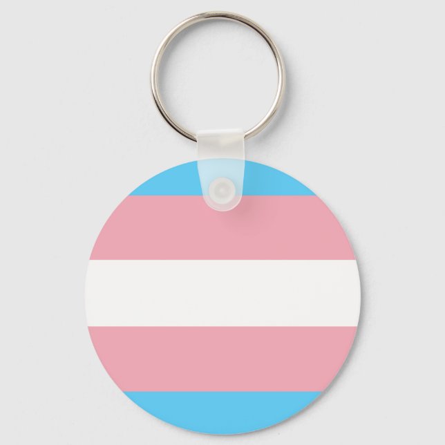 Transgender Flagge Schlüsselanhänger (Vorderseite)