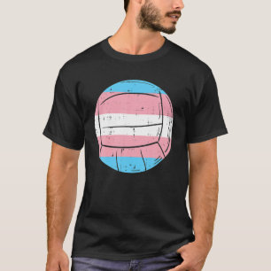 Transgender Flagge Volleyball Trans Pride T-Shirt
