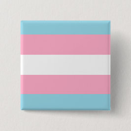 "Transgender-Flaggen-" Quadrat-Knopf Button