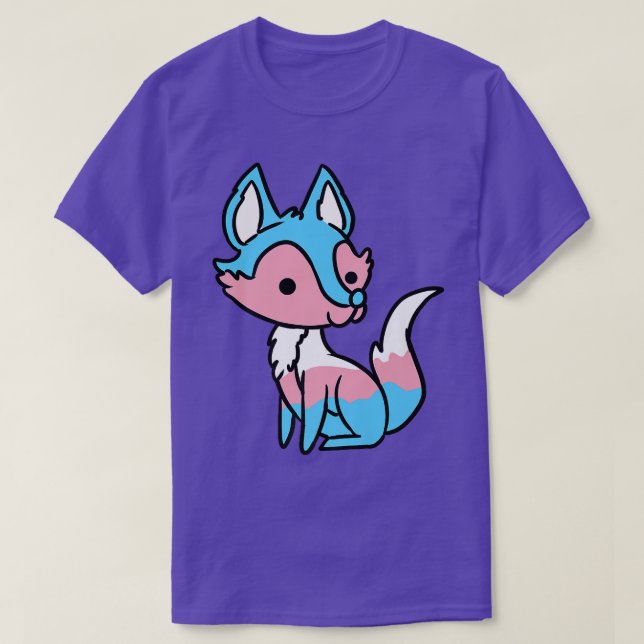 Transgender Fox Trans Pride Premium T-Shirt (Design vorne)