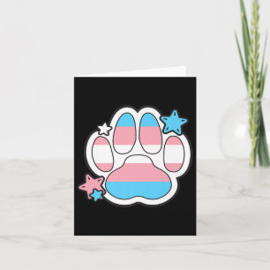 Transgender Furry Paw Lgbtq Monat Gay Rights Prix Karte