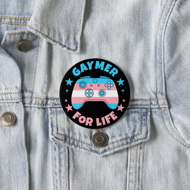 Transgender-Gaymer für Life-Controller-Gamer Button (Beispiel)