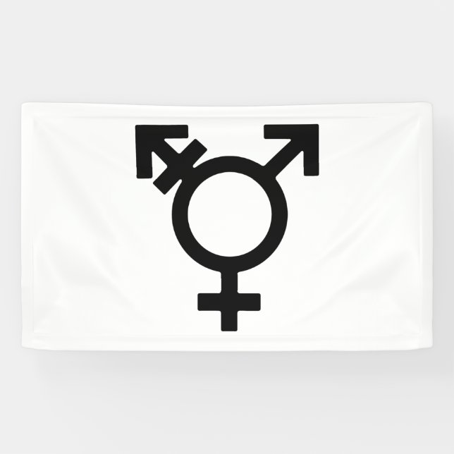 Transgender-Gender-Symbol Banner (Horizontal)