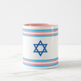Transgender Israel Pride Flagge Zweifarbige Tasse