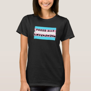 Transgender-Katzen Transgender-Flagge stolzer Verb T-Shirt