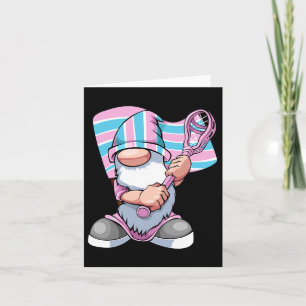 Transgender Lacrosse Player Lgbt-q Gnome Trans Pri Karte