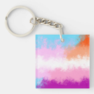Transgender Lesben-Stolzflagge Anstecker Schlüsselanhänger