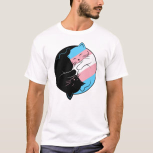 Transgender LGBTQ Subtle Pride Monat Yin Yang T-Shirt