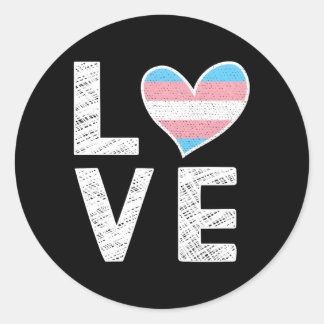 Transgender-Liebe: Transgender-Transgender-Transge Runder Aufkleber