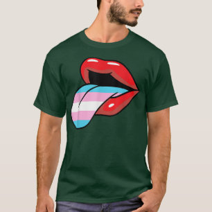Transgender Lippen und Tongue LGBT-Q Trans Prima F T-Shirt