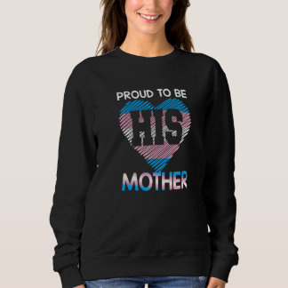 Transgender Mama Trans Pride Flag Transgender Moth Sweatshirt