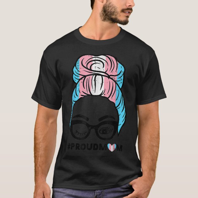 Transgender-Mama - Transseual Trans Pride Flag  T-Shirt (Vorderseite)