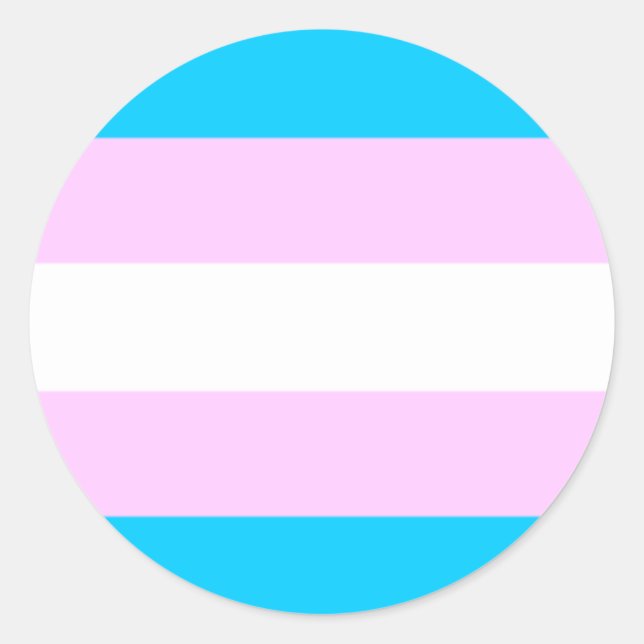 Transgender-No-Mess-Aufkleber Runder Aufkleber (Vorderseite)