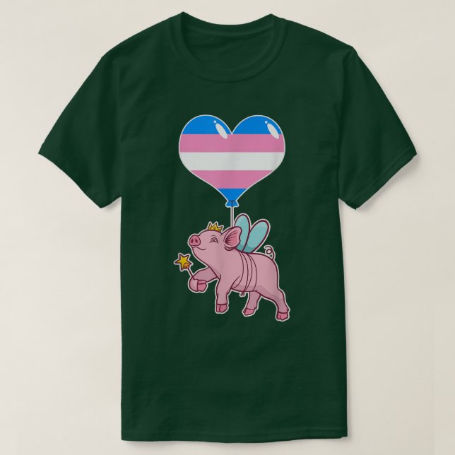 Transgender Pig Fairyseual IdentityNichtbinäre Lie T-Shirt (Design vorne)