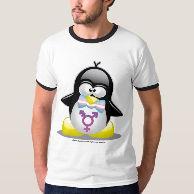 Transgender-Pinguin T-Shirt (Vorderseite)