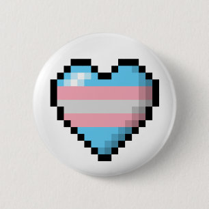 Transgender-Pixel-Herz Button