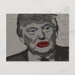 Transgender-Präsident Postkarte