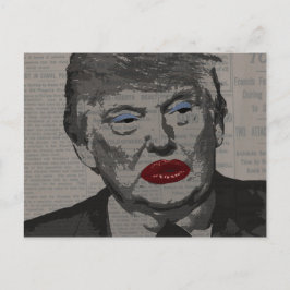 Transgender-Präsident Postkarte