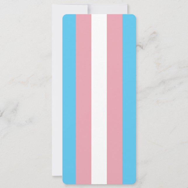 Transgender-Pricing-Flag Pink Blue Notes-Lesezeich (Vorderseite)