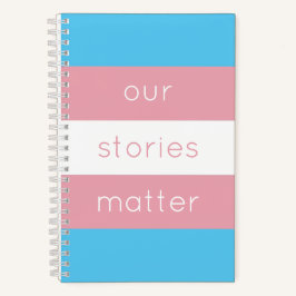 Transgender-Pricing-Flag rosa blaue Streifen Notizbuch