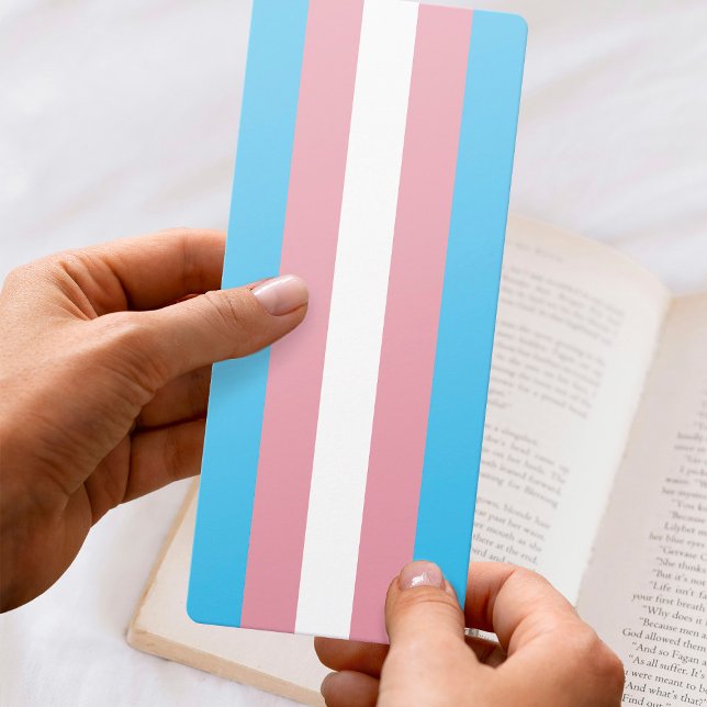 Transgender-Pricing-Flag Rosa blaues Lesezeichen (Transgender Pride Flag Pink Blue Bookmark)