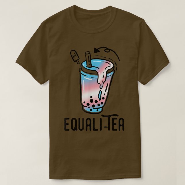 Transgender Pride Bubble Tee Funny LGBT Trans Flag (Design vorne)