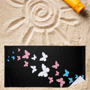 Transgender Pride Butterfly Trail Strandtuch