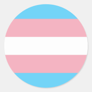 Transgender-Pride-Circle-Aufkleber Runder Aufkleber