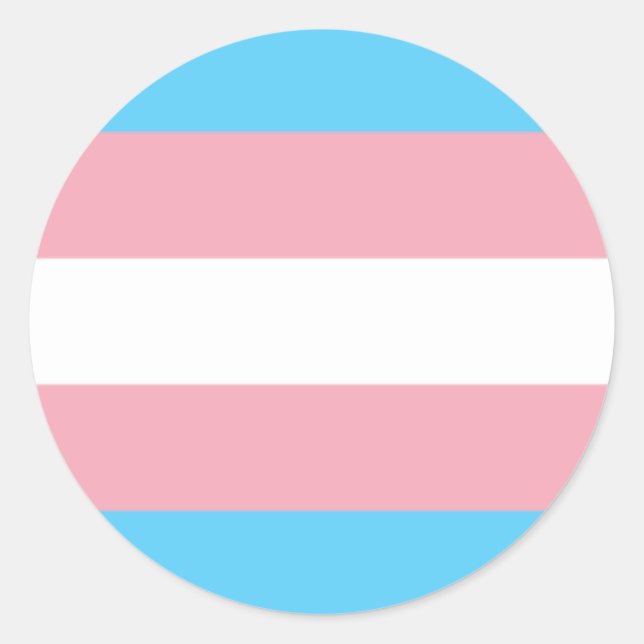 Transgender-Pride-Circle-Aufkleber Runder Aufkleber (Vorderseite)
