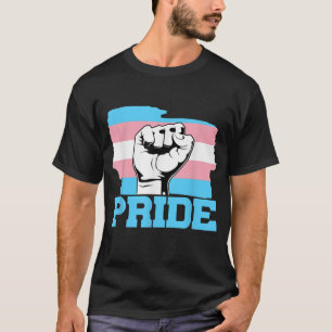 Transgender Pride fist LGBTQ Pride Month Trans Fla T-Shirt
