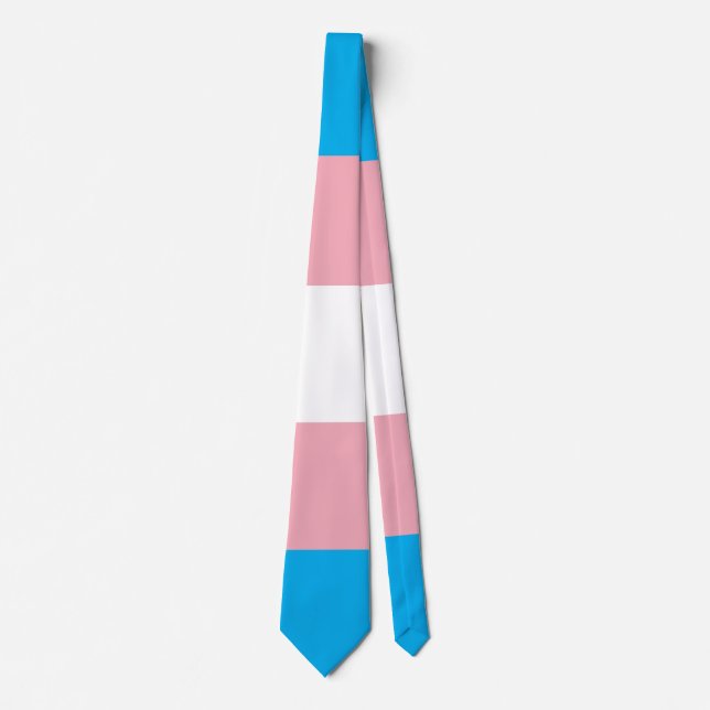 Transgender Pride Flag Krawatte (Vorderseite)
