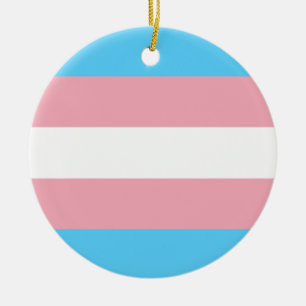Transgender-Pride-Flag - LGBT-Regenbogen Keramik Ornament