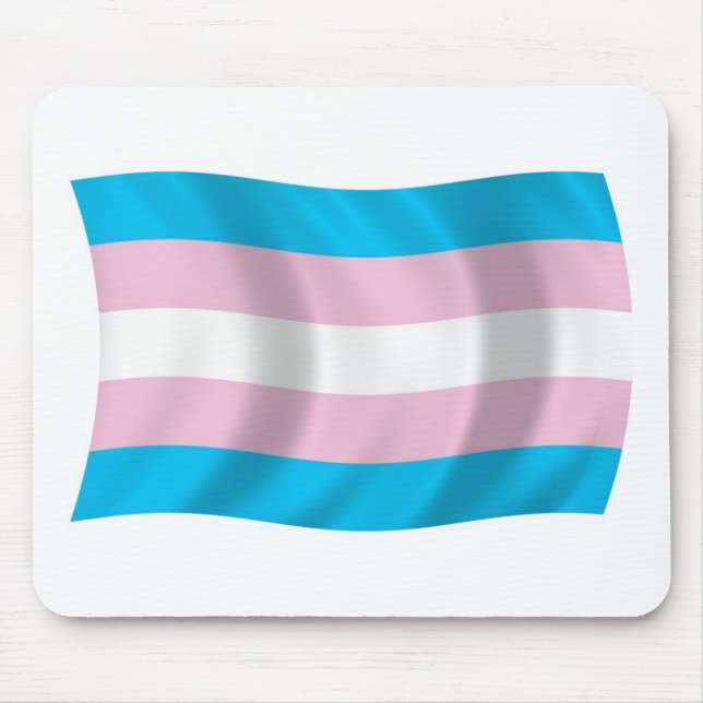 Transgender Pride Flag Mousepad (Vorne)